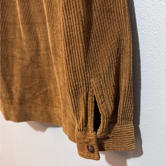 L.L.Bean women’s  Long Sleeve Button-Up Shirt Brown Corduroy Cotton Size L - Picture 11 of 11
